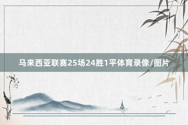 马来西亚联赛25场24胜1平体育录像/图片